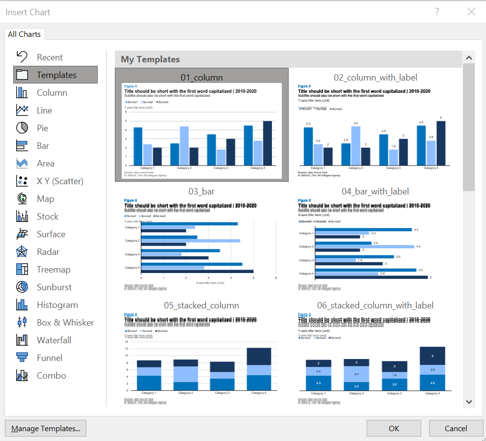 UNHCR Chart templates thumbnail 5